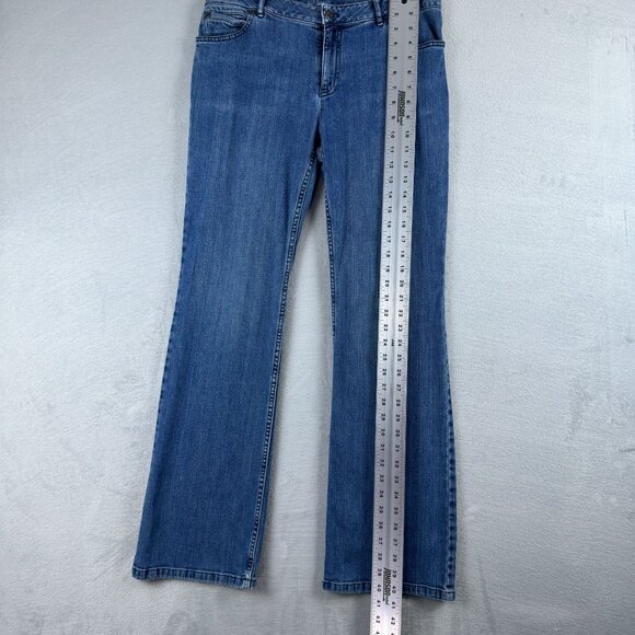 J. Jill Bootcut Jeans Mid Rise Medium Wash Denim Stretch Womens Size W31 Blue - Picture 7 of 12